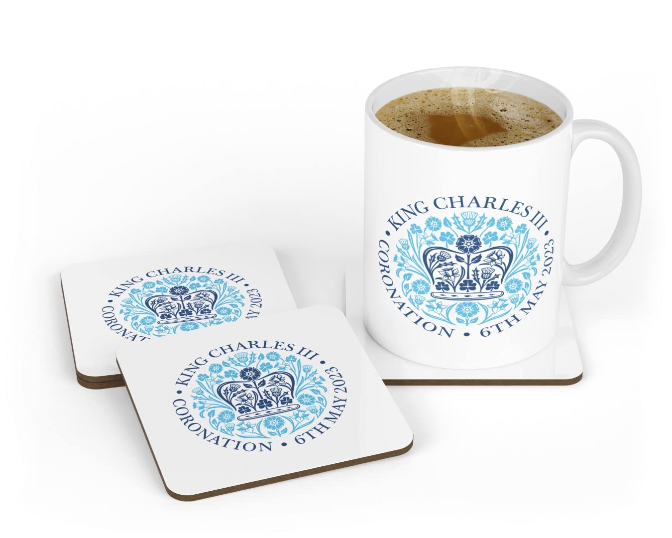 Handmade by Stukk King COASTER021 Coffe Cup, Tea, Mug Coaster, Ceramic