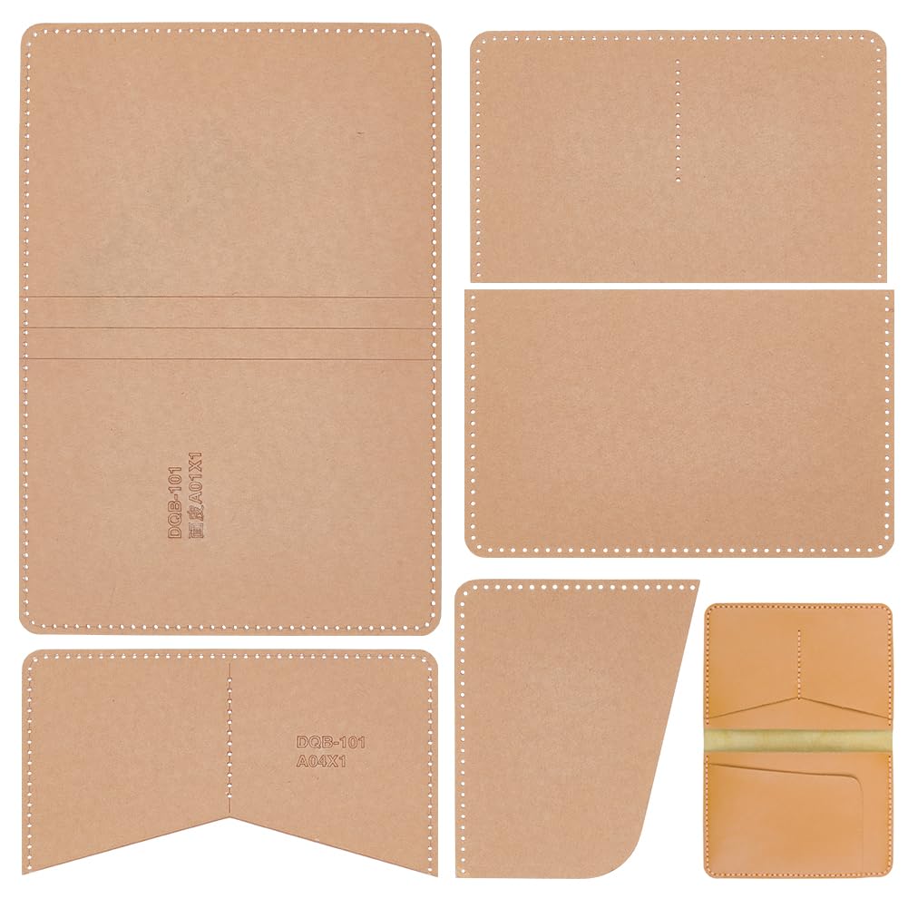 ANATTASOUL Acryl-Geldbörsen-Musterschablone, Geldbörse, Acryl-Vorlagen, Transparente Tasche, Ledermuster Für Geldbörse, Kartentasche, Geldbörse, Reisepass, DIY-Werkzeug Für Lederhandwerk