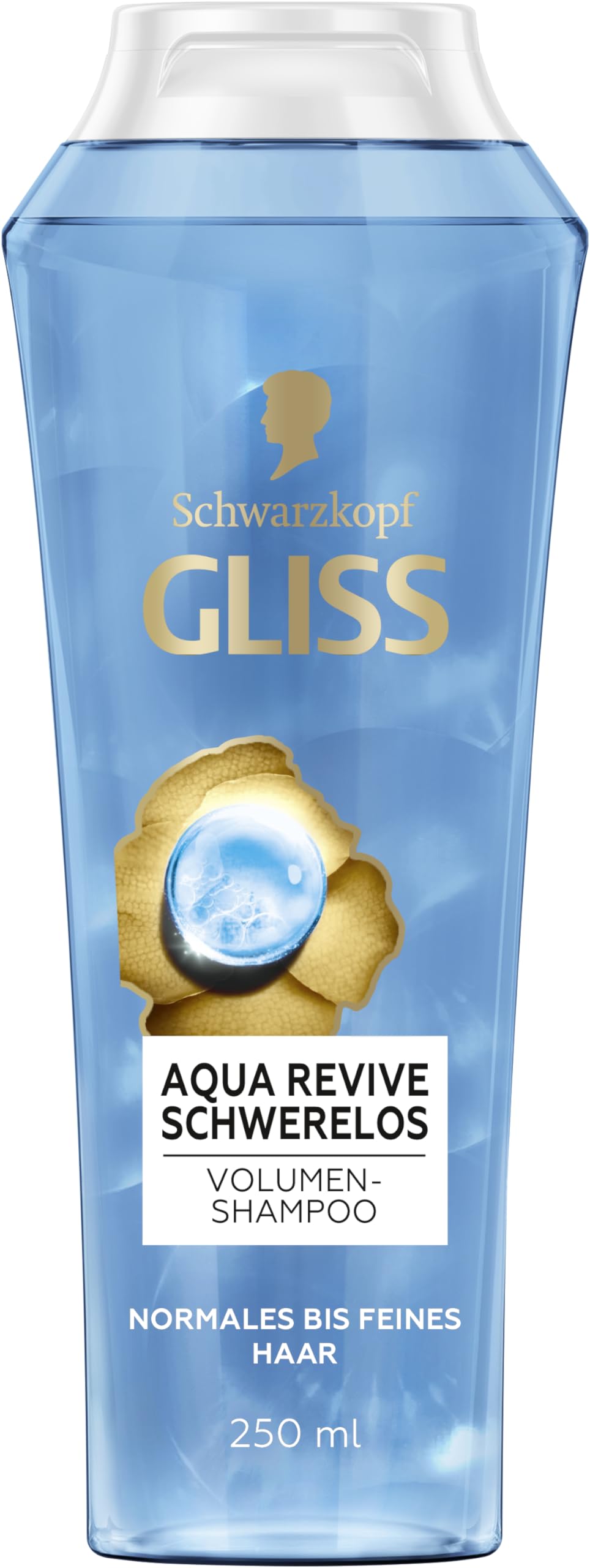 Gliss Damen Main Shampoo Aqua Revive Schwerelos (250 Ml), Haarshampoo Mit Panthenol Und Meeresalgen, Reparaturshampoo Für Normales Bis Feines Haar
