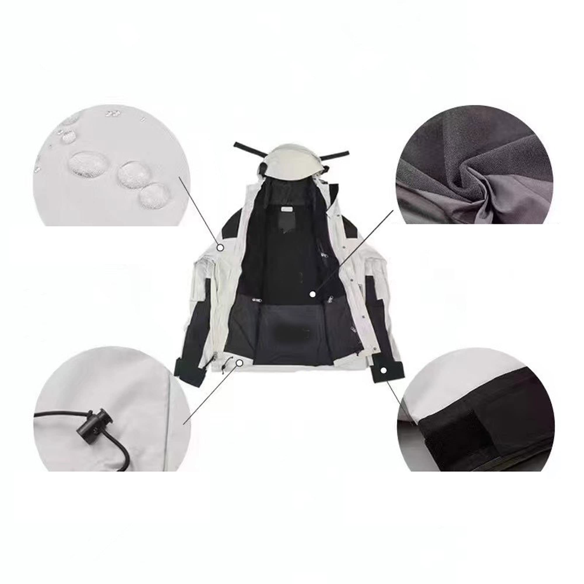 Legou Ropa para hombre, chaquetas de montañismo, al aire libre, para parejas, resistentes al viento, impermeables, Ejercito Verde, XS