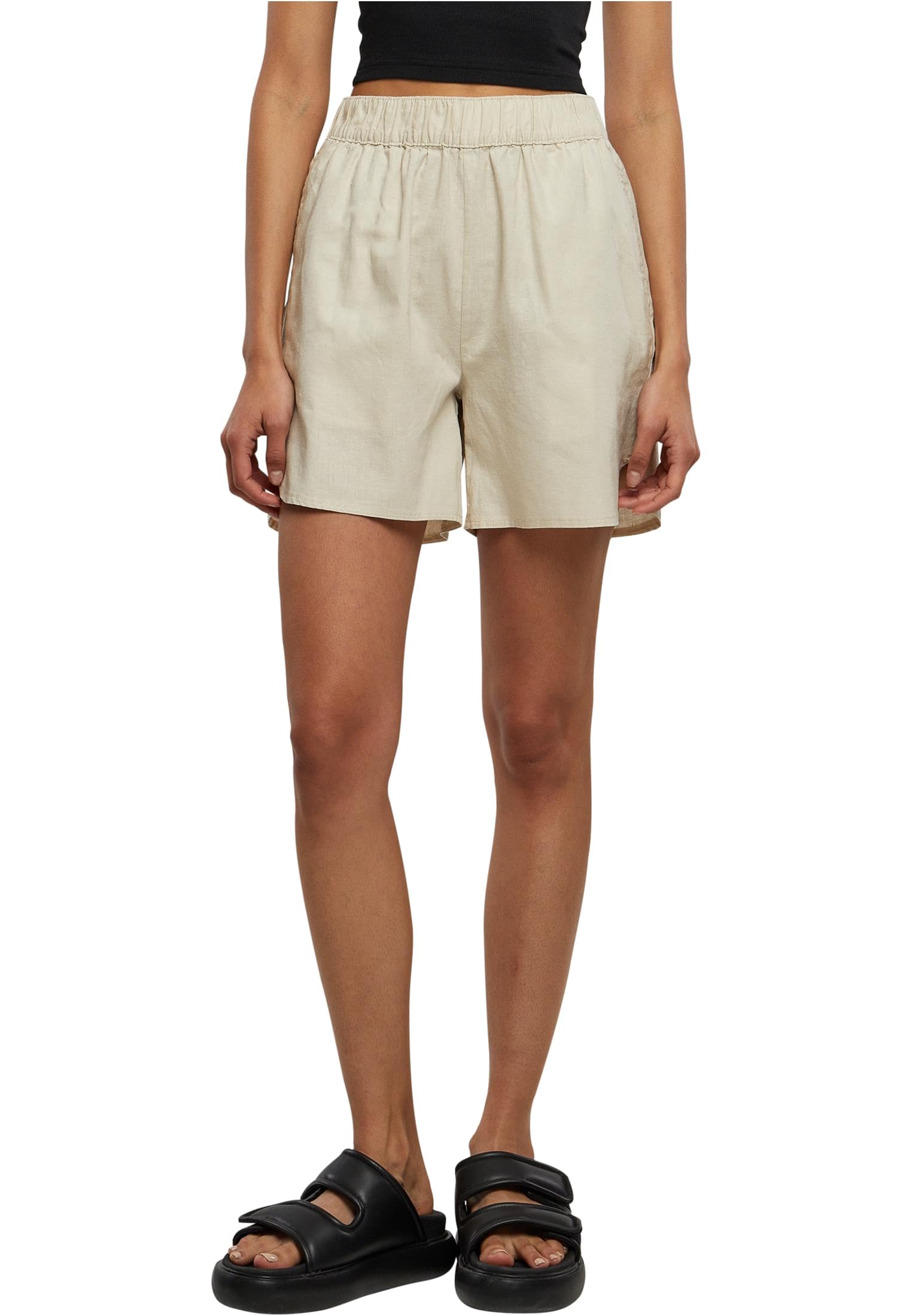 Urban Classics Women's Softseagrass Linen Mixed Shorts Shorts,