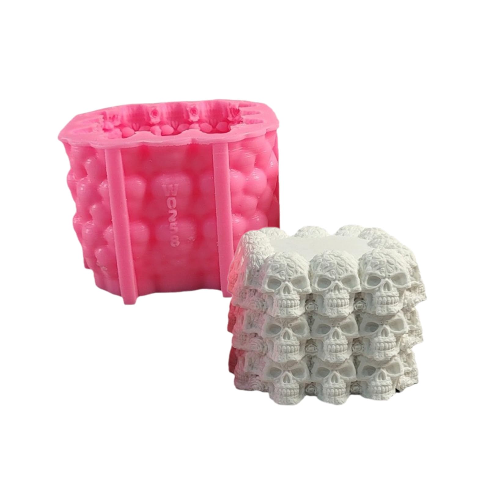 Xijobido Halloween Schokoladenformen - 3D Totenkopf Silikonformen Für Süßigkeiten