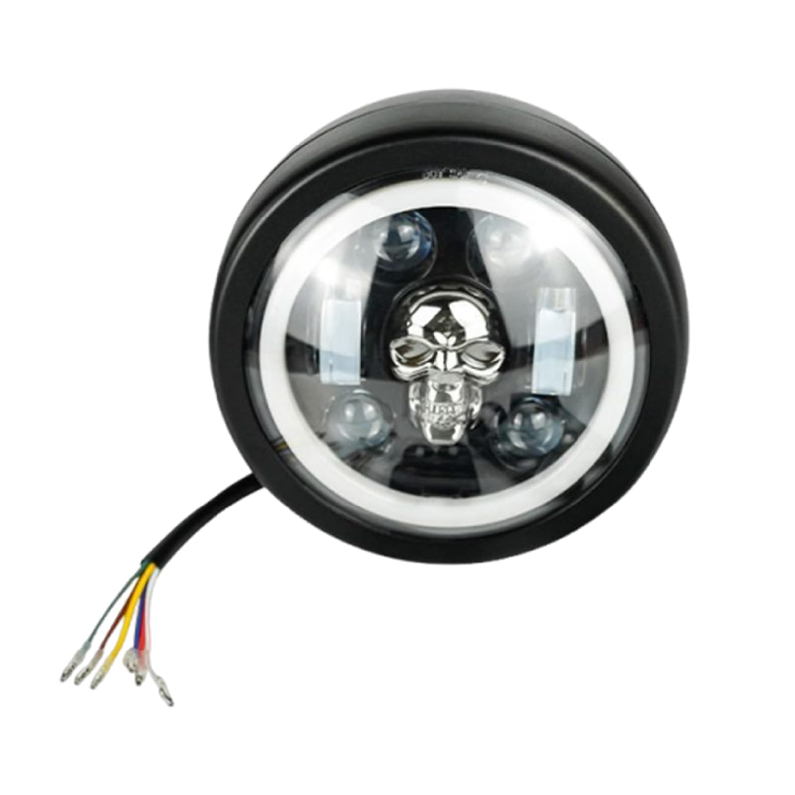 Faro a LED per moto, rotondo, impermeabile, super luminoso, ricambio per fari colorati, per una guida sicura