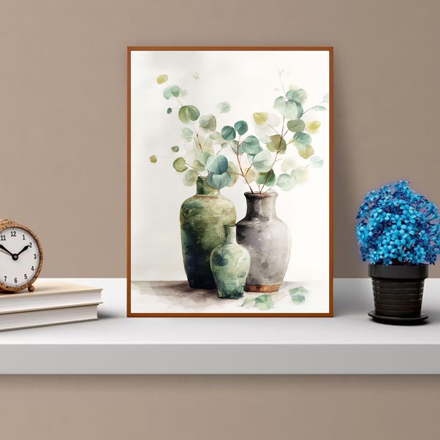 Dipingere con i Numeri Adulti verde, Foglie Dipingere con i Numeri Bambini DIY Kit, Set Premium con Pennelli, Decorazione Casa & Creativo Regalo di Compleanno, Attività di Tempo libero 70x95cm z-266