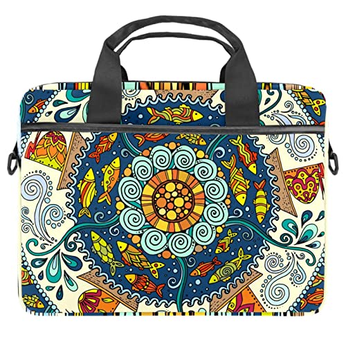 Sacoche ordinateur 13.3 14.5 pouces vintage à bandoulière floral