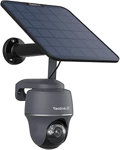 Reolink 4K/8MP 4G Camera, Solar-powered Security Camera Outdoor with Colour Night Vision, No WiFi Security Camera, Pet/Person/Vehicle Detection, Outdoor Camera Wireless, Go PT Ultra-G + Solar Panel asin的图片