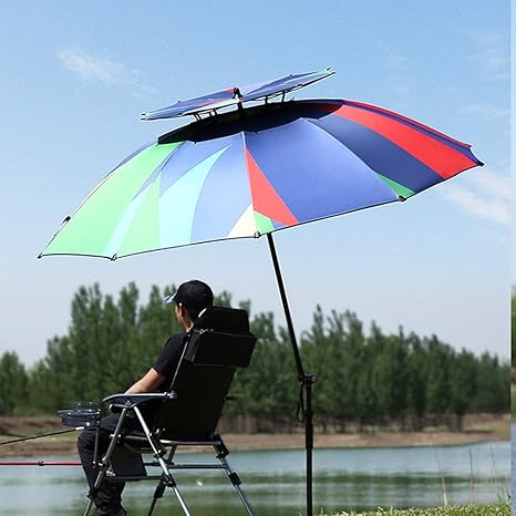 Amazon Co Jp Lkp 釣り傘 ビーチパラソル 角度調節 ガーデンパラソル チルト機能付 Uvカット 日傘 撥水 オーニング パティオ傘 収納バッグ付き アウトドア ビーチ用 フィッシングパラソル ホーム キッチン