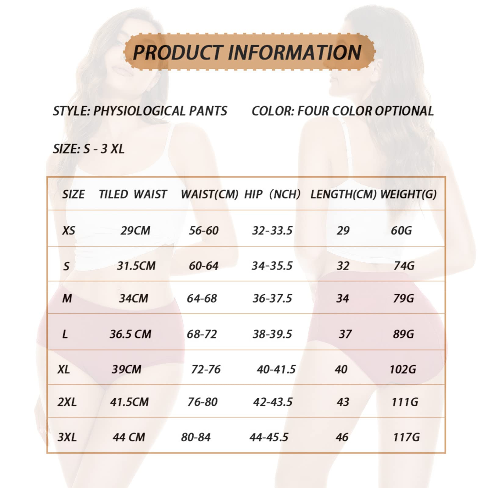 Culotte Taille Haute Femme Coton - 4 pièces sous-vêtements étanches Taille Haute pour Femmes Culotte Grande Taille Culotte menstruelle Pantalon physiologique