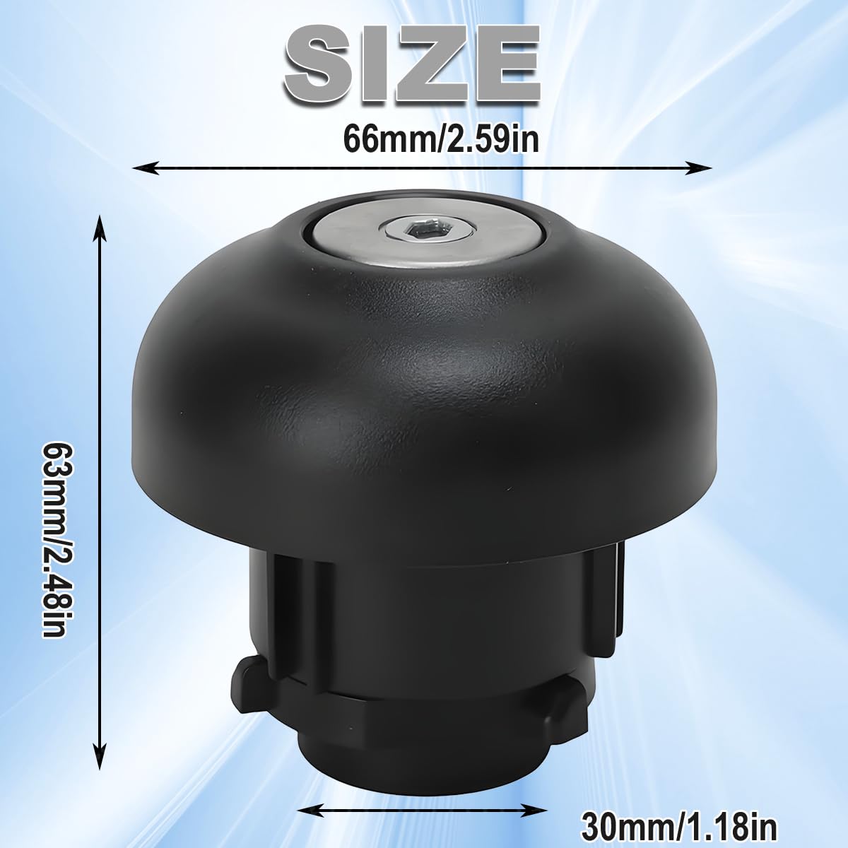 ZAMDOE 1715043 Tapa del Tanque de Combustible para Transit MK7 VII [2006-2018] Tapa del depósito de Gasolina con Cerradura 9C119K163AA Accesorios para automóviles con 2 Llaves