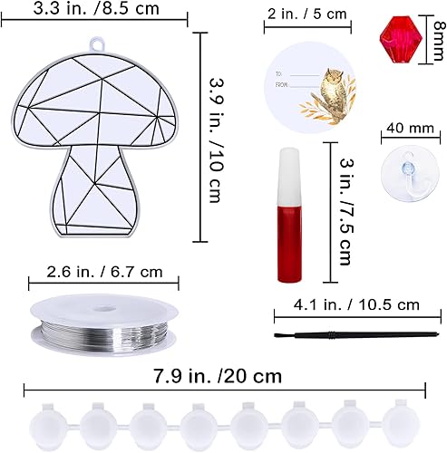 Miniatura 8 de Winlyn 33 juegos de hojas de otoño calabaza bellota girasol atrapasoles adornos decoraciones de pintura de ventana arte atrapasoles kits de