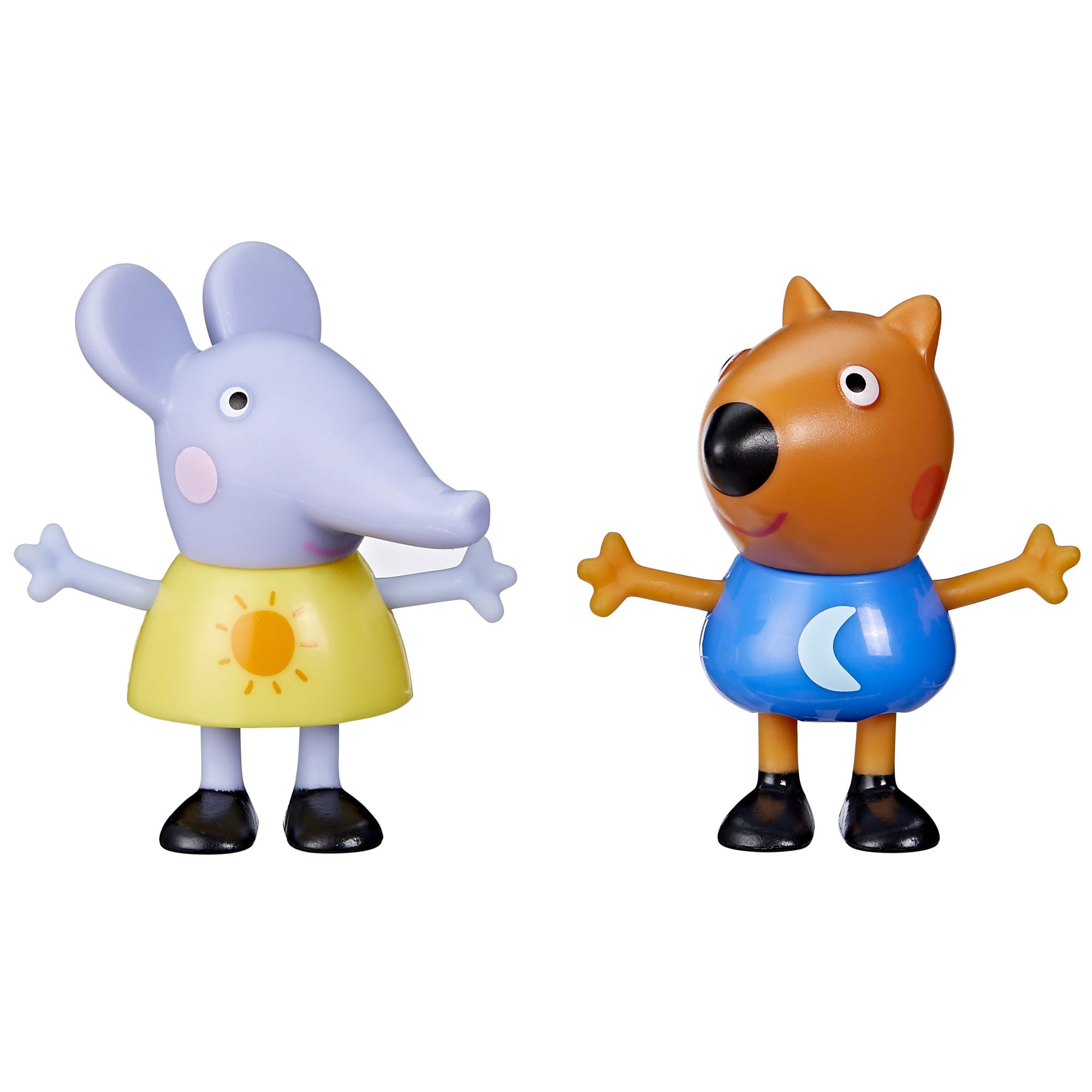 Peppa Pig Toys Peppa's Best Friends Emily Elephant and Freddy Fox 2-Pack 3" Scale Preschool Toys