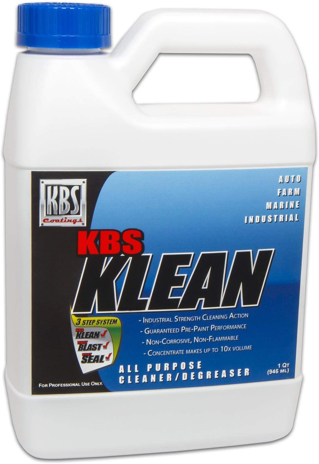 KBS Coatings 2400 KBS Klean - 1 Quart, Water Based Cleaner & Degreaser Concentrate