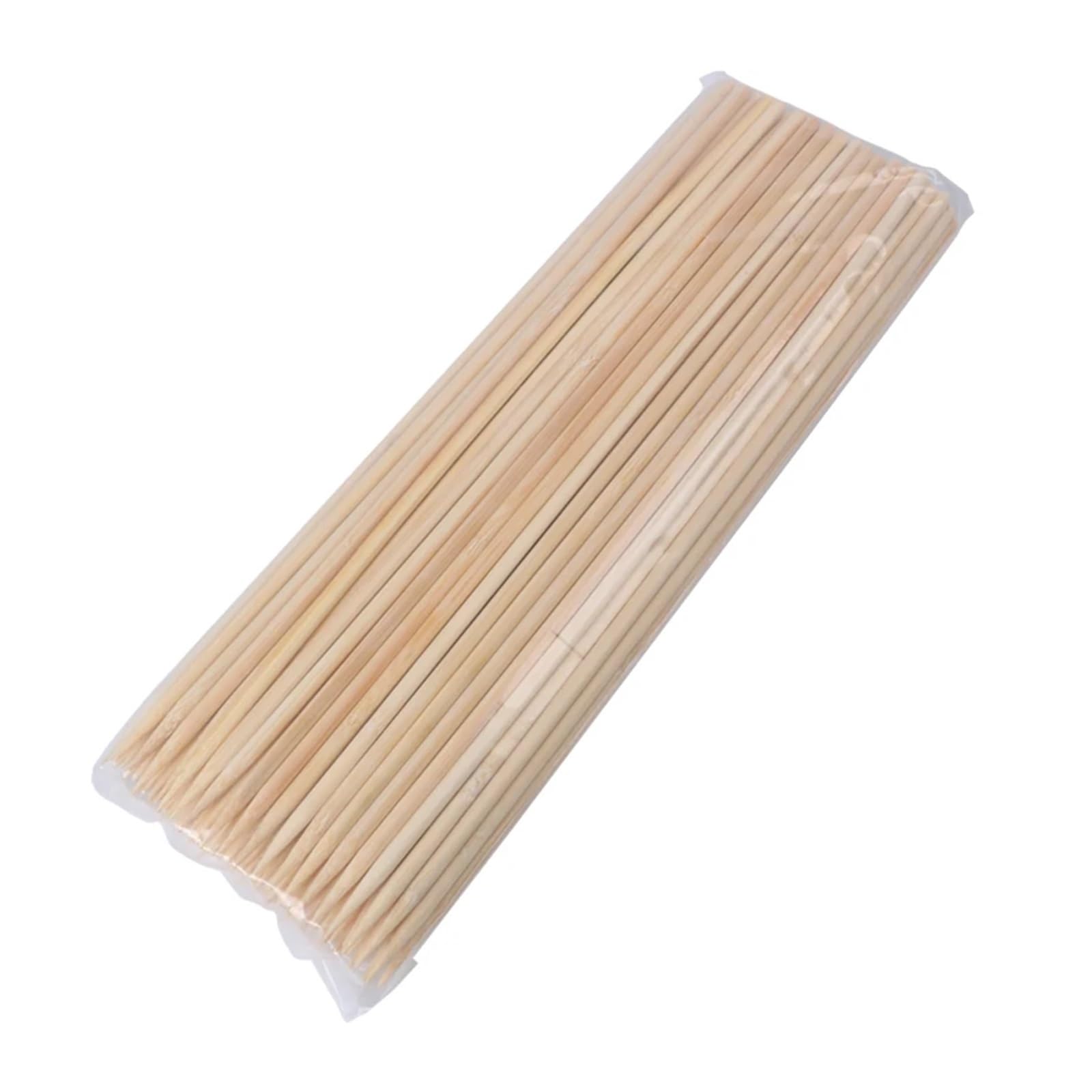 100 spiedini di bambù monouso da 20-50 cm per Barbecue, Ideali per Carne e Verdure, Perfetti per Feste Barbecue, Strumenti per grigliate, Accessori da Cucina ecologici (40 cm x 5 mm)