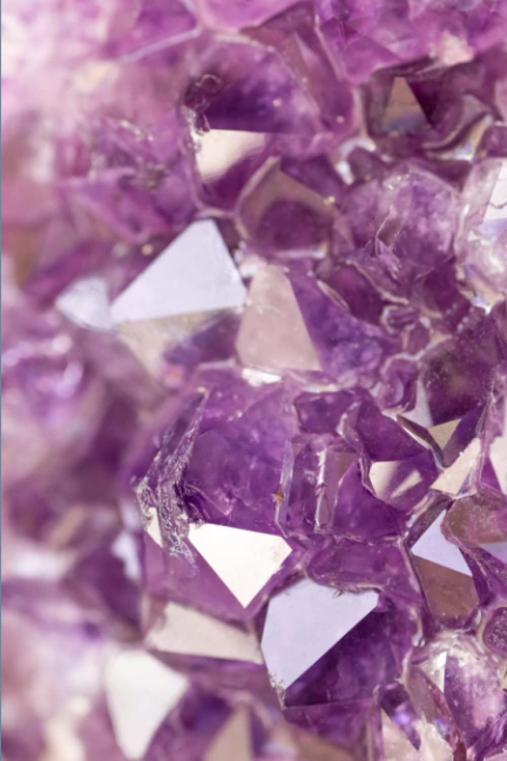 Violet Purple Amethyst Crystals Journal: Amethyst Violet Purple Gem Notebook
