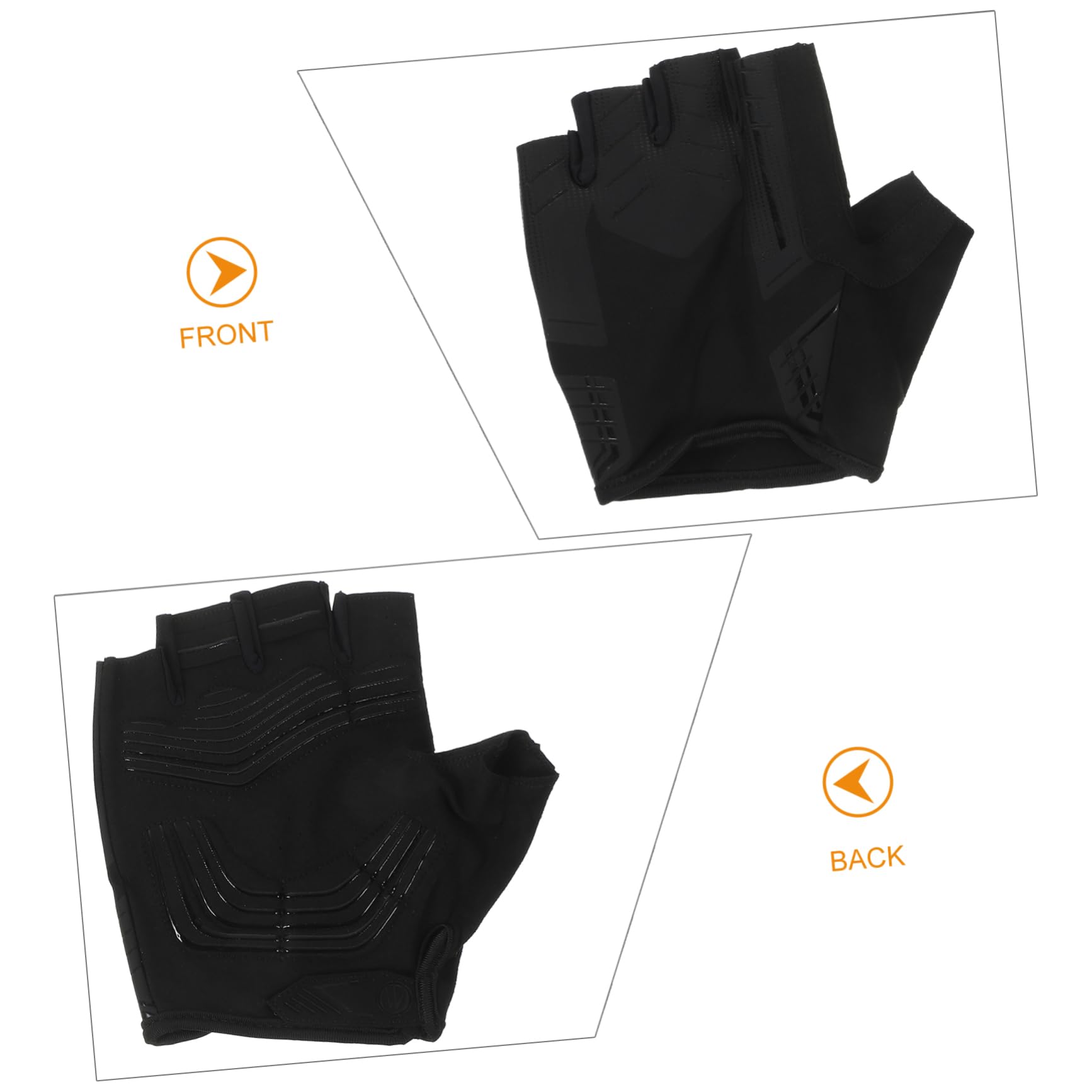 PartyKindom Cycling Gloves for Men Women Lightweight Breathable Half Finger Gloves for Riding Jogging Outdoor Use