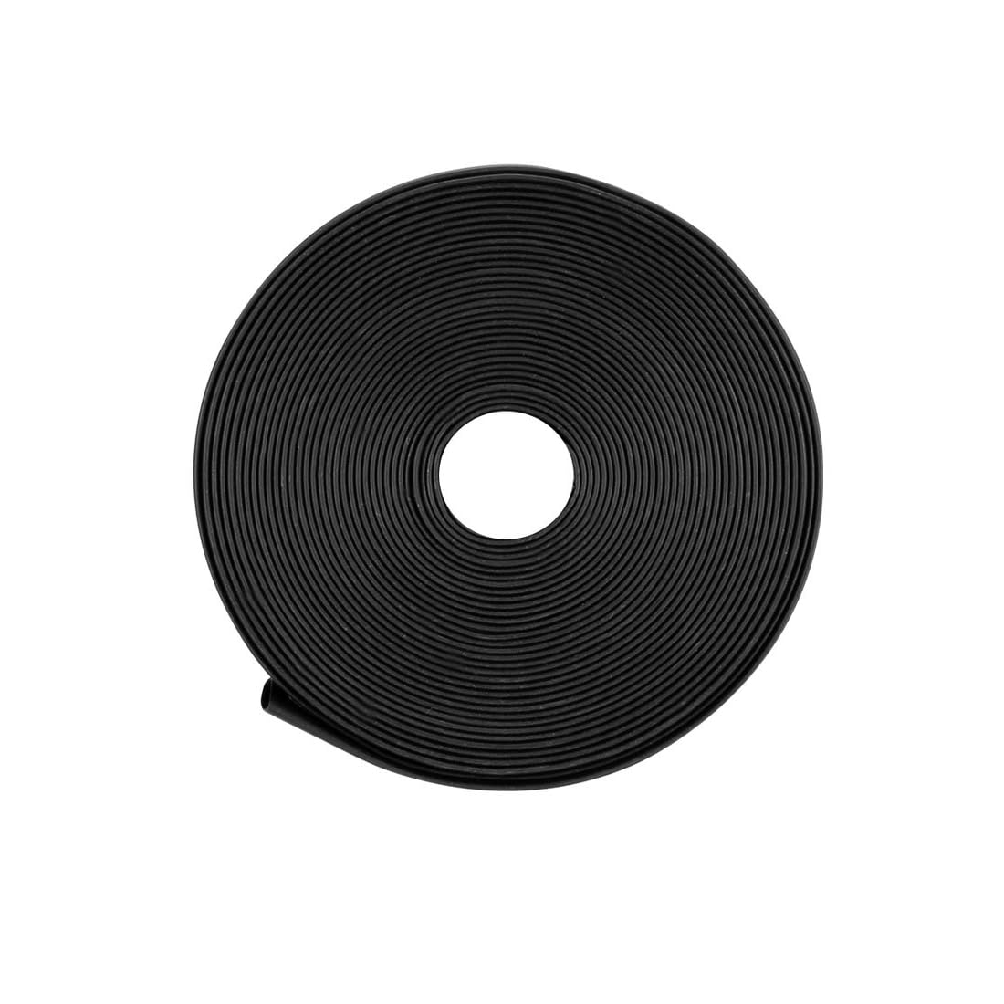Unifizz Heat Shrink Tubing 9mm Dia 2:1 Ratio Shrinkable Tube Cable Sleeve 5m - Black