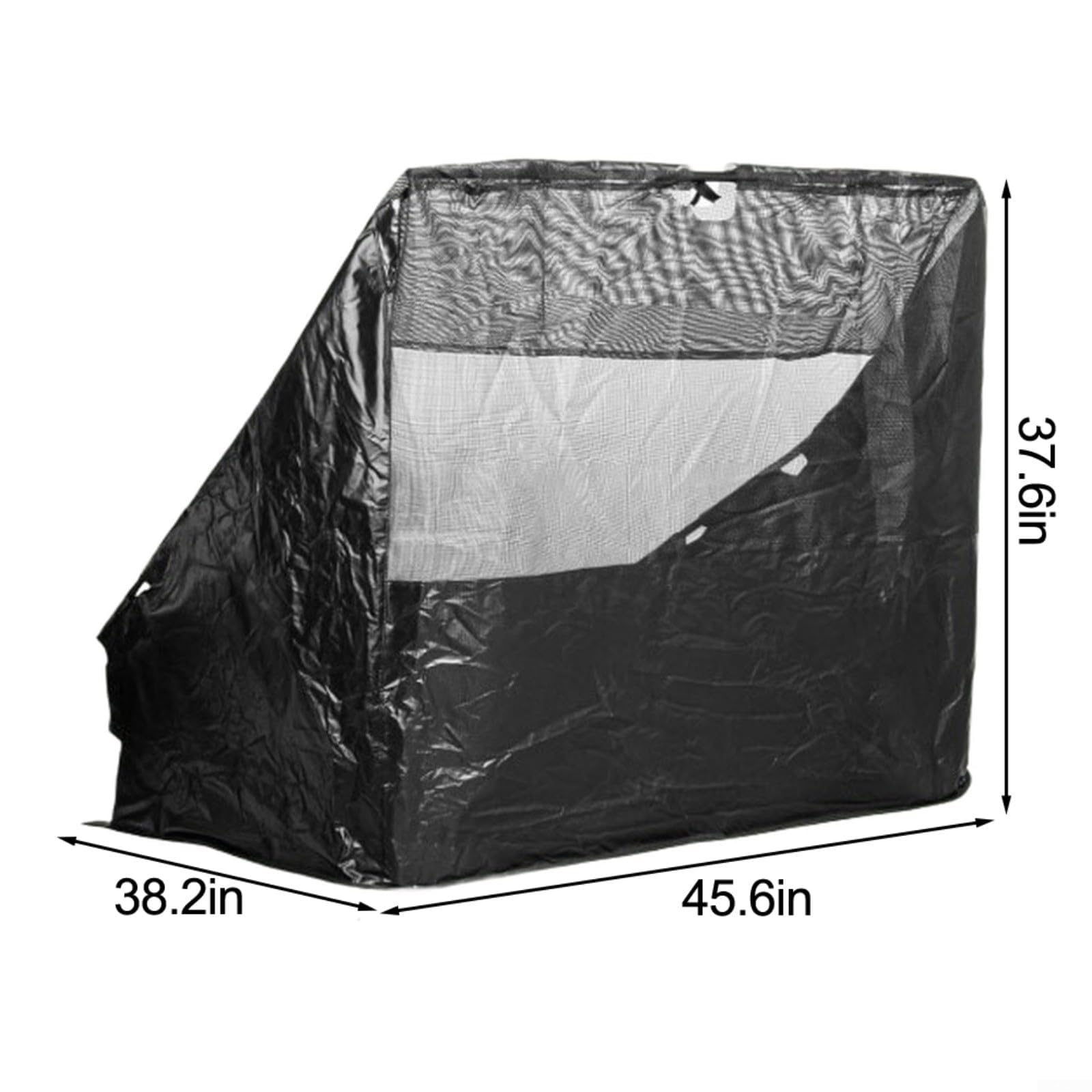 Barredora de césped para bolsa HOPPER, 42904 Reemplazo para Agri-Fab 45-0456 45-0492 25 pies cúbicos Bolsa de limpieza de plástico PE resistente Negro Unidad única