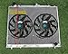 Radiatore in alluminio a 3 righe + ventole per 2000-2006 Mit-subi-shi Pajero III Montero/Shogun/Sfx V60/V70 NM NP V68W/V78W 2.8/3.2L V6 DID 4M40T/4M41T Turbo Diesel MT/AT Exceed/VR-X/XLS