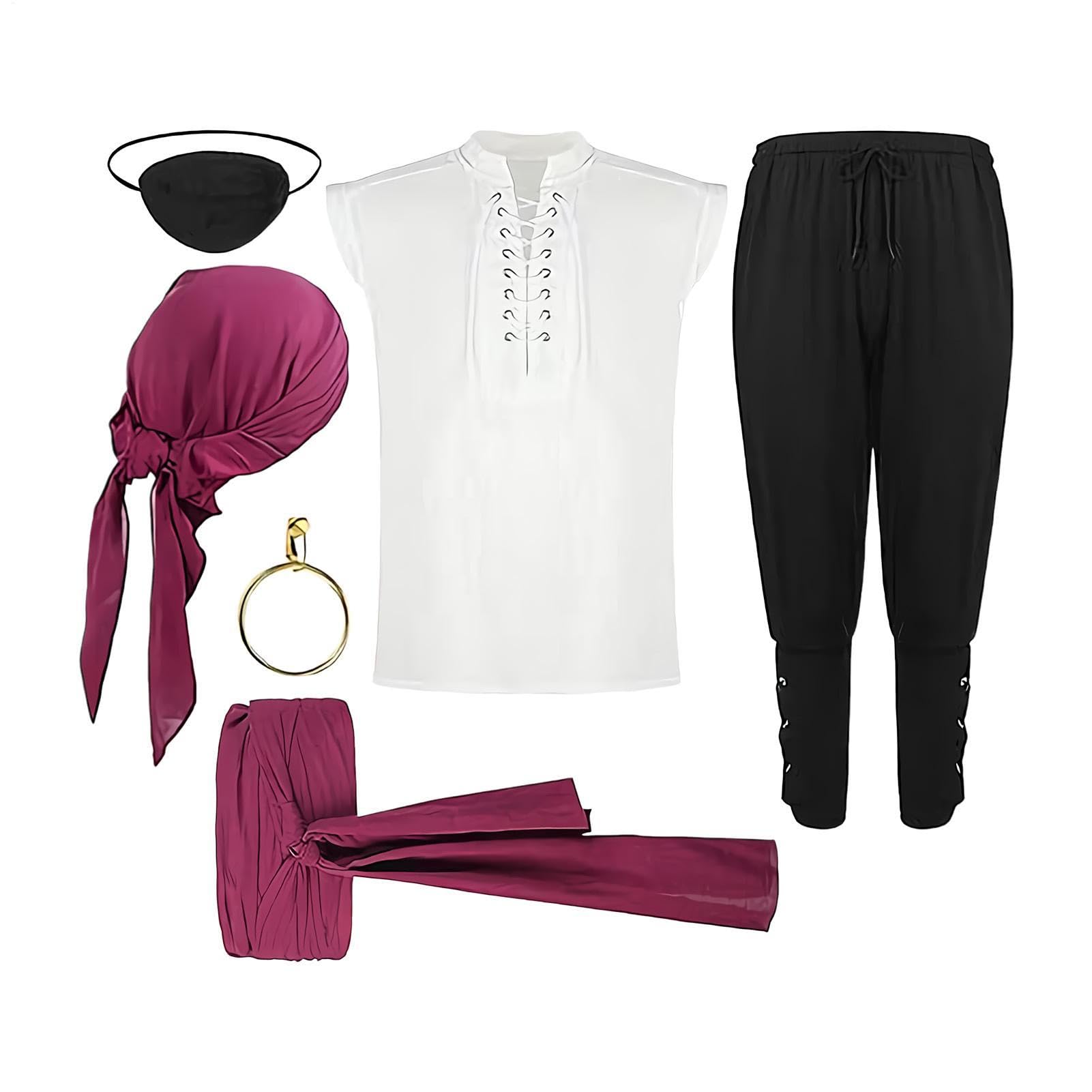 Renaissance-Outfit, mittelalterliches Halloween-Cosplay-Zubehör-Set