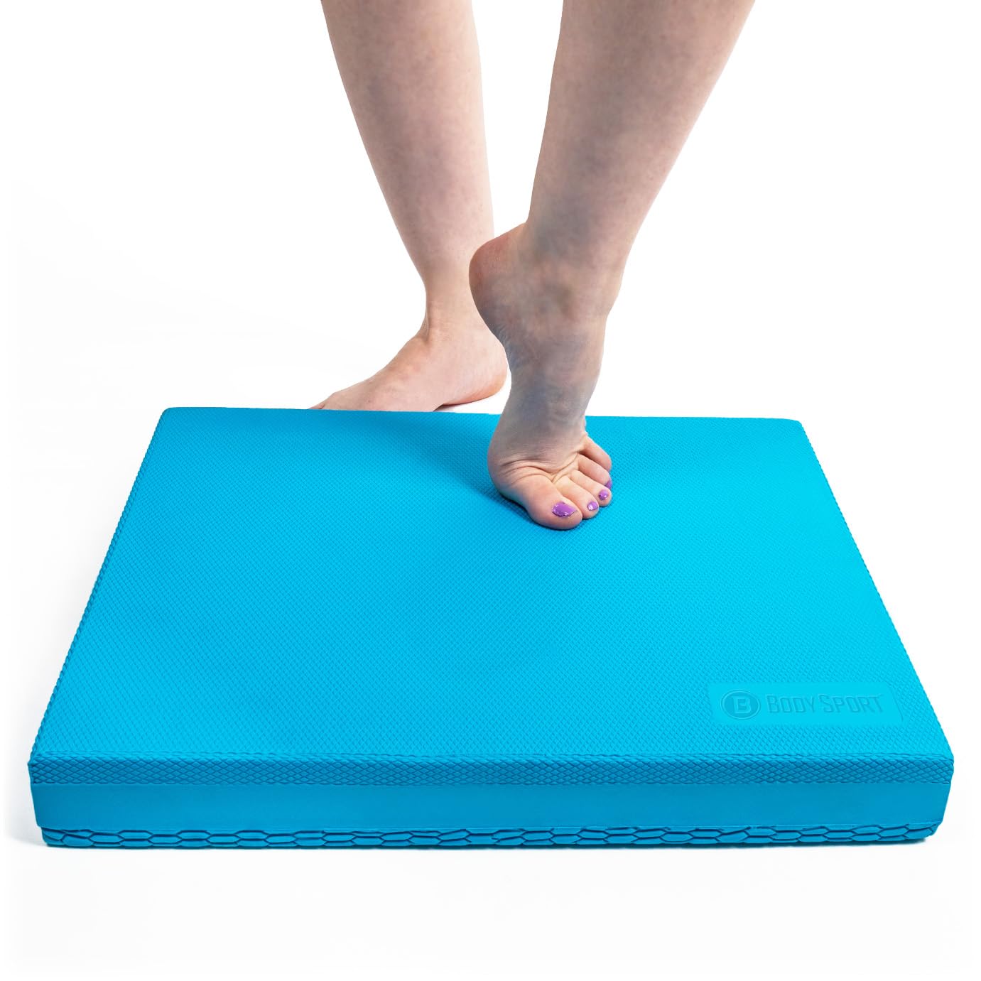 Body Sport Rutschfestes Balance Pad - Verbessern Sie die Balance & Build Stärke - Physiotherapie & Yoga Pad für Zuhause & Fitnessstudio - 48,3 x 40,6 x 2 1/4 Zoll, Blau