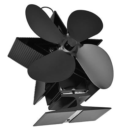 Heat Powered Fan, Energy Saving Eco Friendly Heat Resistant Zinc Alloy High Safety Heat Stove Fan with Thermoelectric Module for Home for Living Room