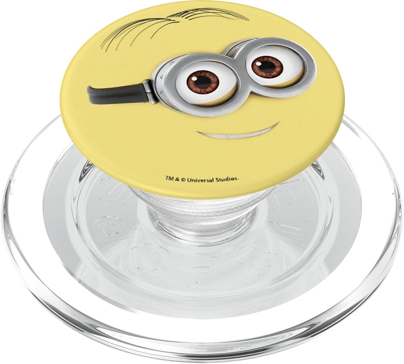 Despicable Me Minions Tilted Head Head Minion Smile PopSockets PopGrip for MagSafe