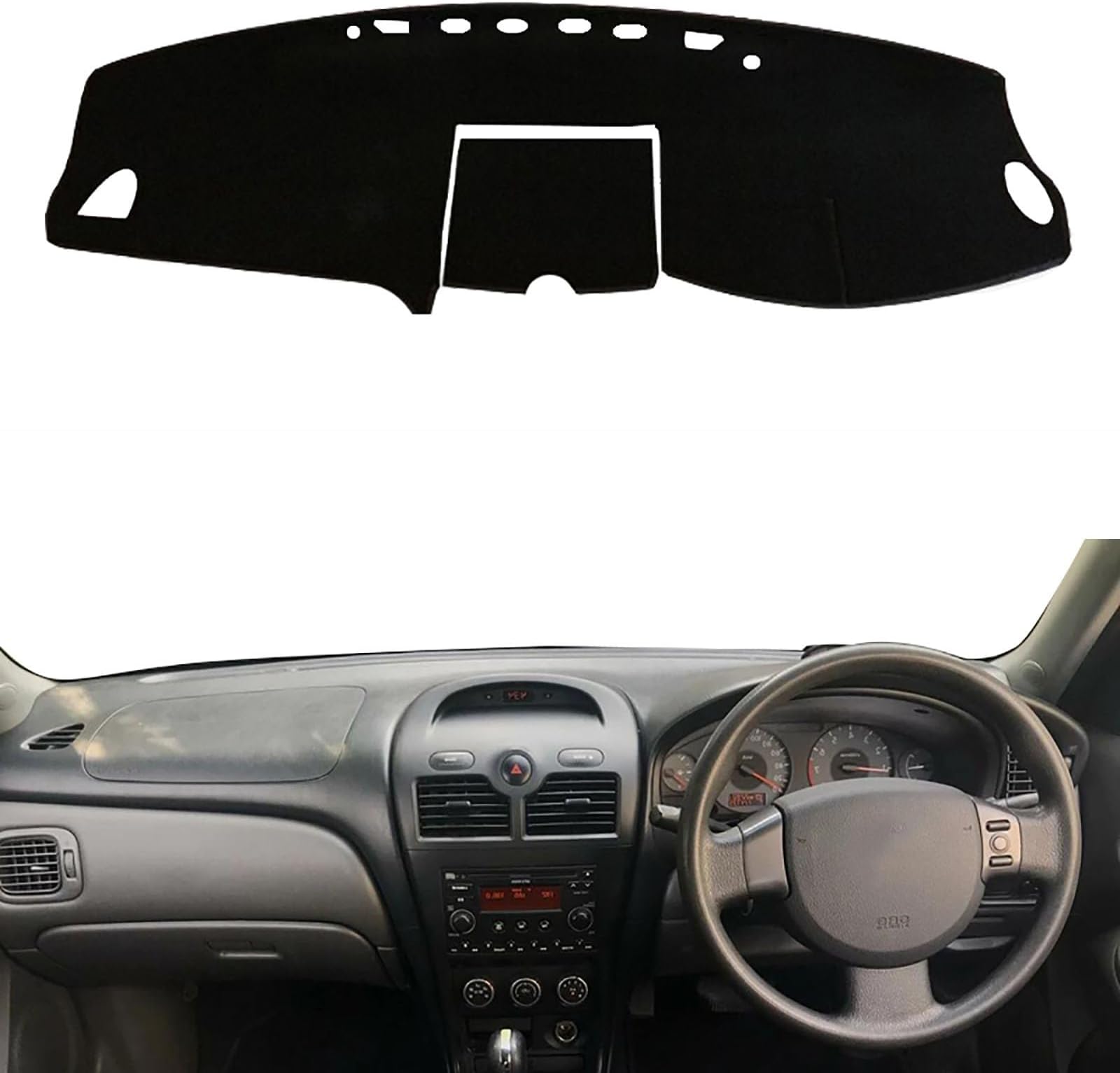 Car Dashboard Cover Pad Avoid Light Mat Instrument Panel Anti-UV Carpet, Compatible with Nissan Almera Classic I 2006-2013,RHD