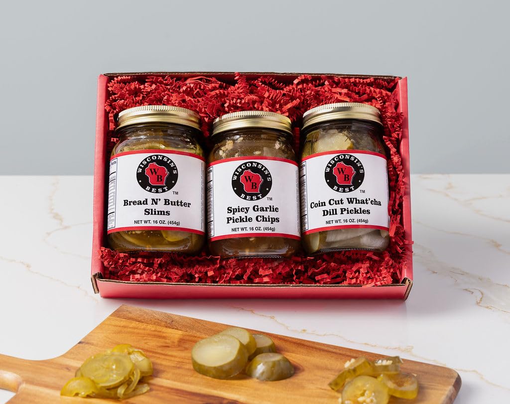 Wisconsin's Best - Deluxe Pickle Lover's Gift Box | Perfect for Parties, Charcuterie Boards, and Holiday Gifts