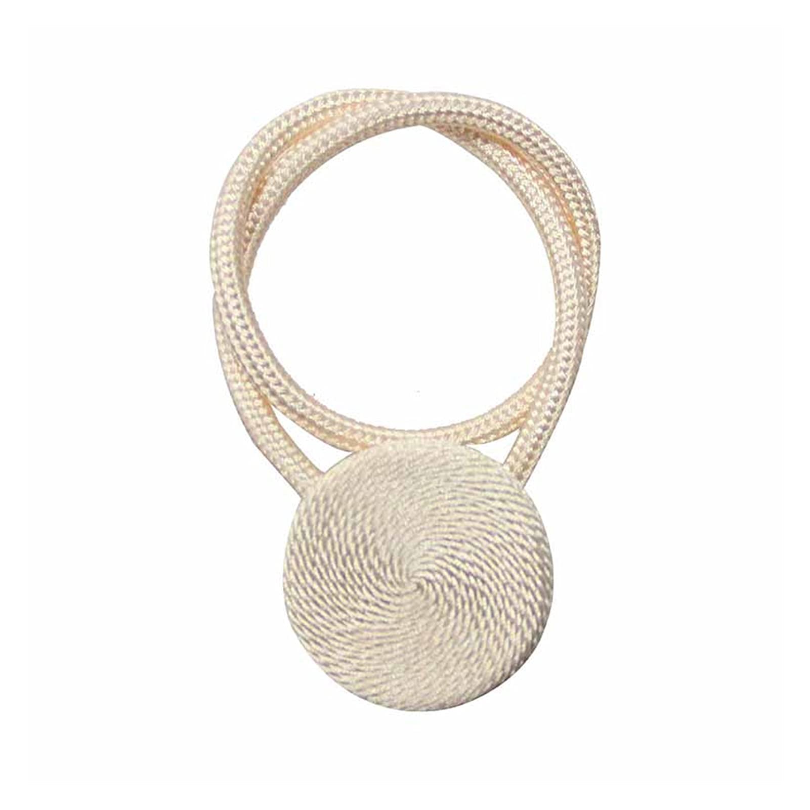 Alzapaños magnéticos de cuerda beige juego de clips y soportes decorativos de cortinas