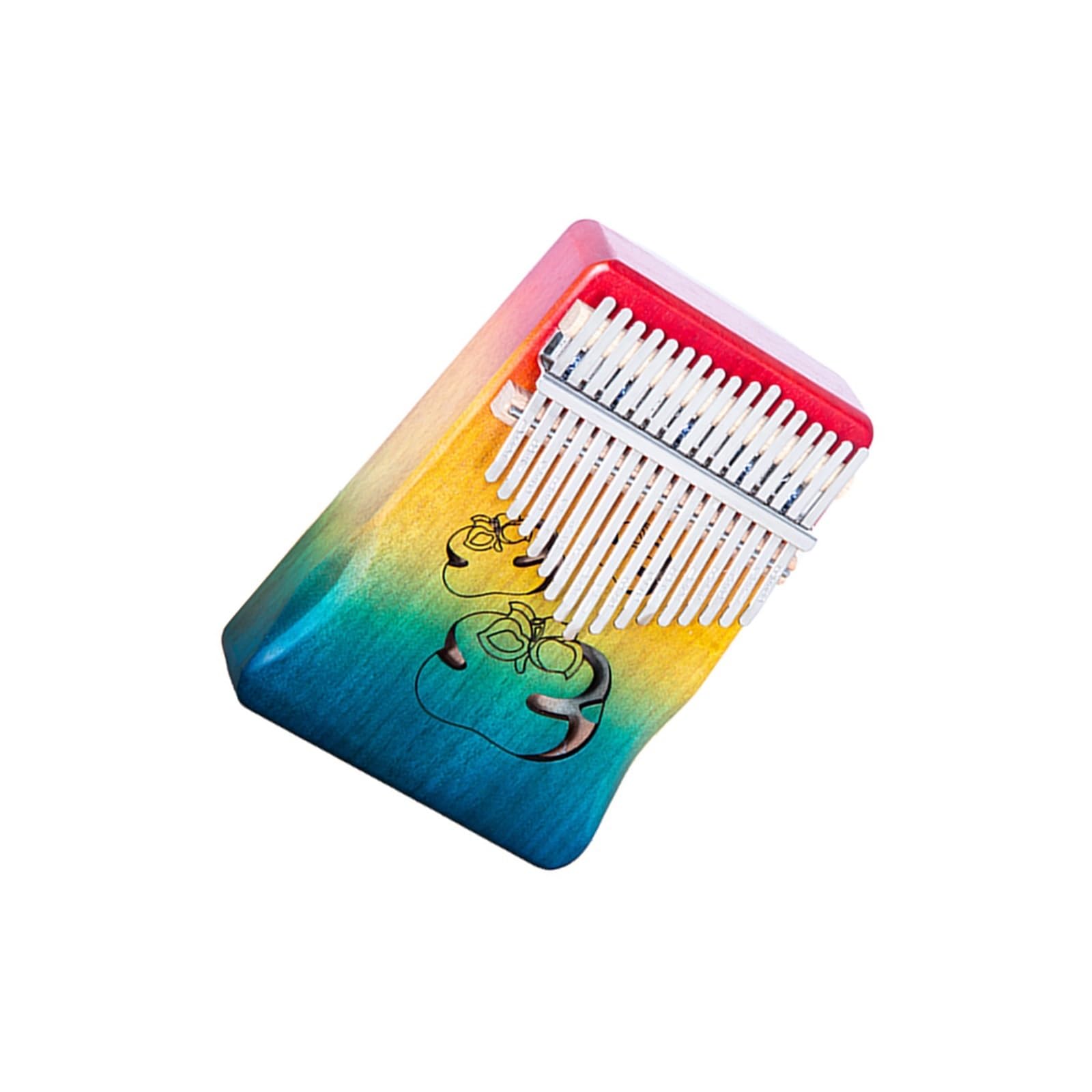 kalimba mini 17-tonowe kolorowe pianino kciukowe z drewnianym pudełkiem typu kalimba palec fortepian