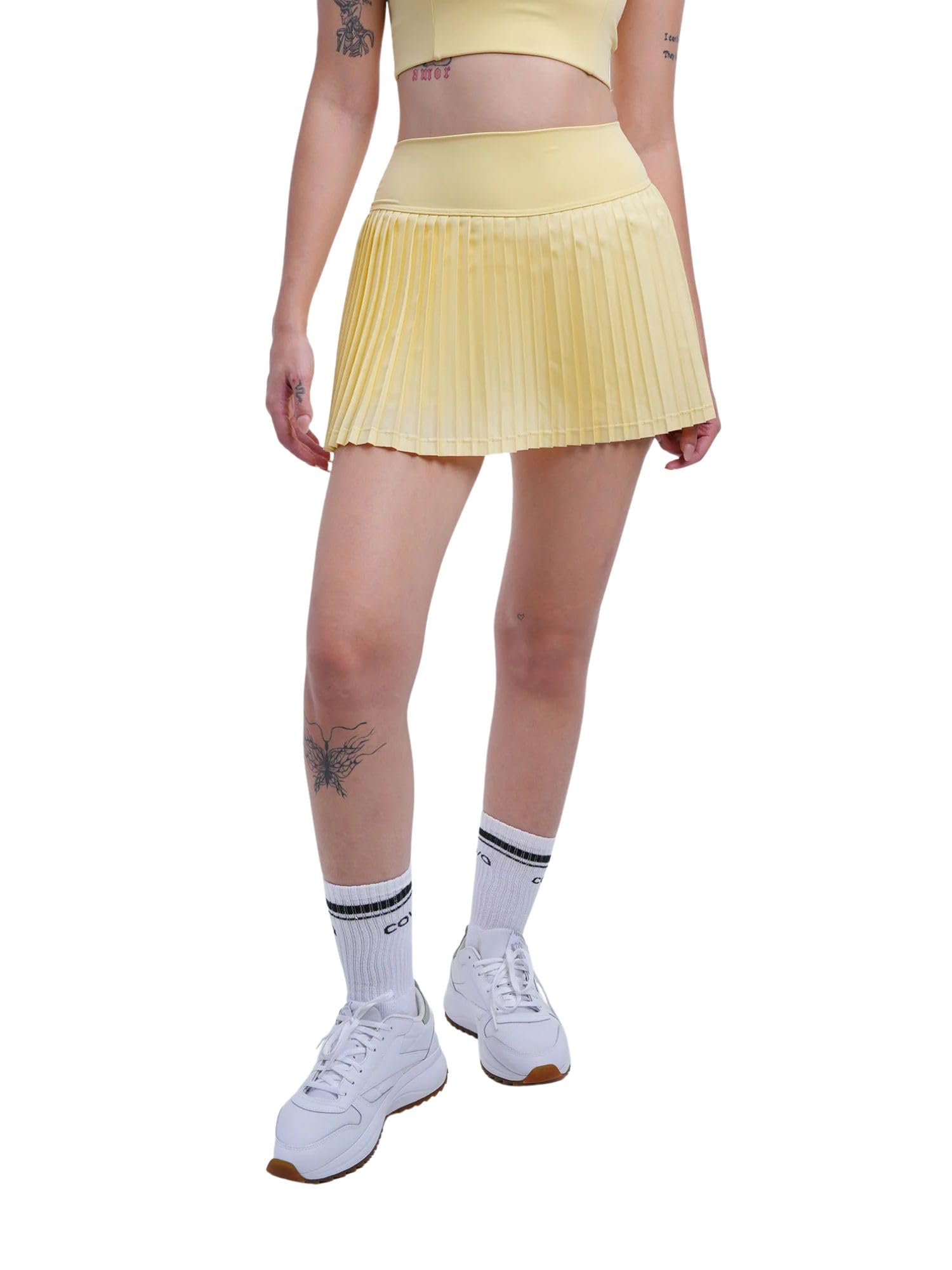 CAVA Plie Pleated Skort for Women | High-Waist Athletic Skort with Built-in Shorts & Pockets | Sweat-Wicking Activewear-picture-43