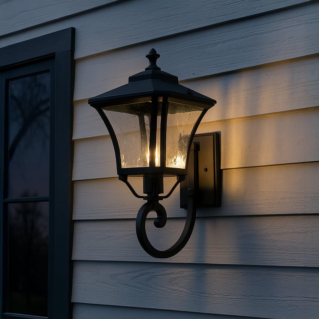 Whispering Homes Chamber Upward Outdoor Wall Light - Black-image-38