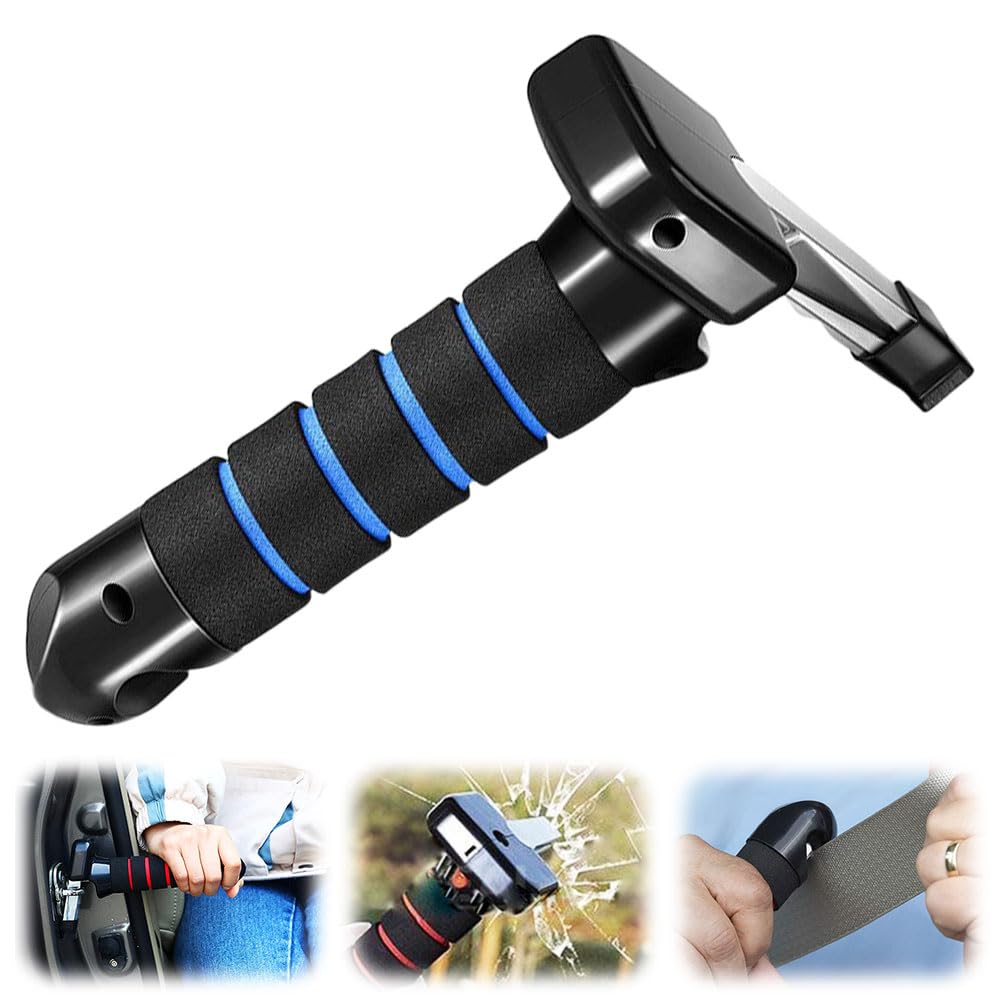 Fauppt Car Handle Cane Car Door Handle for Elderly, Upgrade Multifunctional Cars Handles Assist Support, Handles Door Latch for Seniors and Handicapped (Blue)