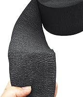 Vista 4 de 2 rollos de tiras de papel de cuello negro para peluquería banda para el cuello de peluquería tiras de peinado de papel para peluquería
