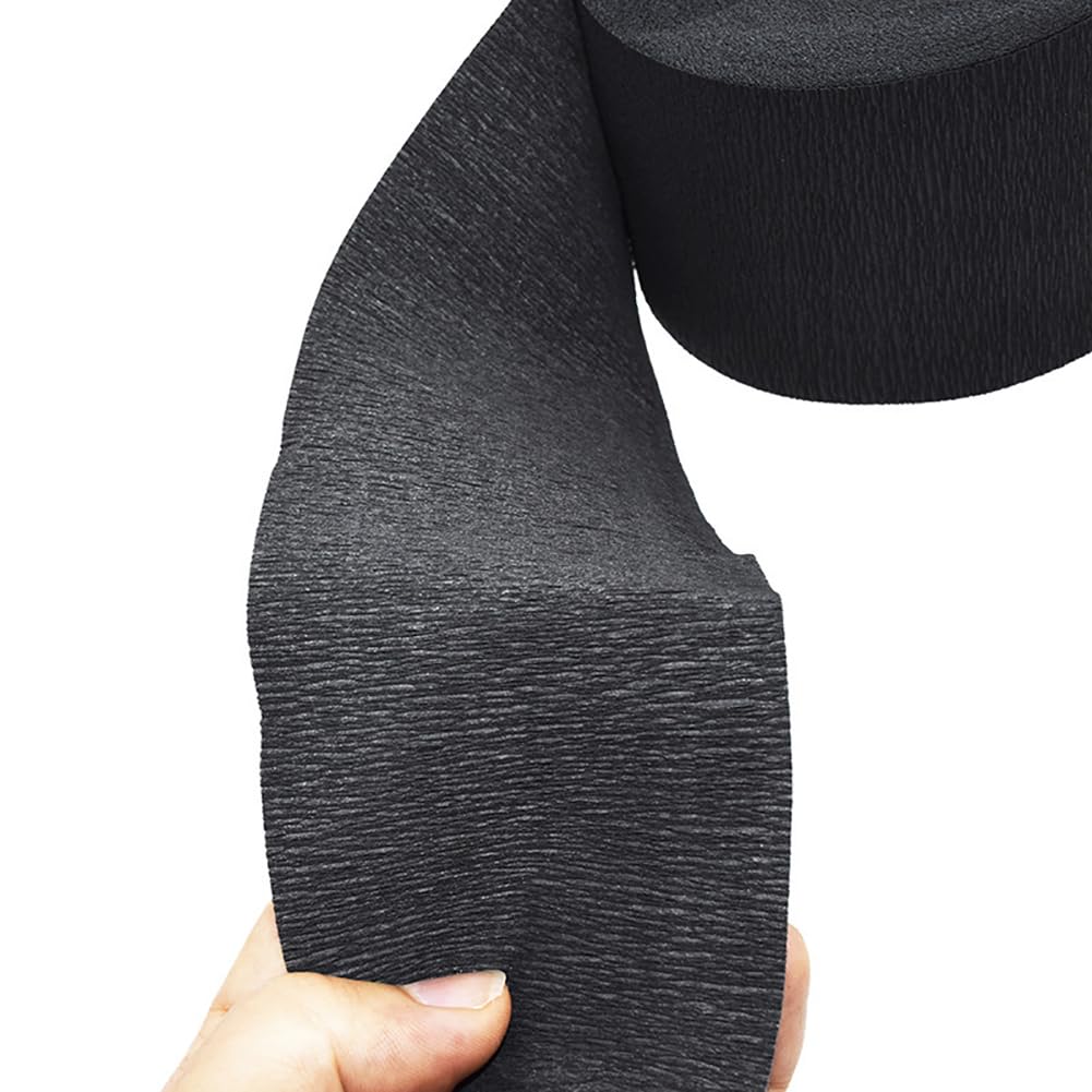 2 rollos de tiras de papel negro para el cuello, banda para el cuello de peluquería, tiras de papel para peinar, suministros de corte de pelo para salón de peluquería, tienda