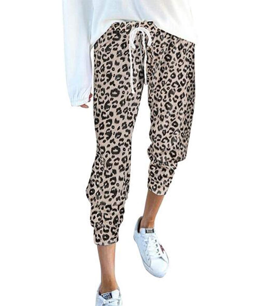 Huixin Spodnie dresowe damskie spodnie sportowe z nadrukiem tie-dye spodnie rekreacyjne sport trening spodnie dresowe z kieszenią na sznurek, Kolor 2, L