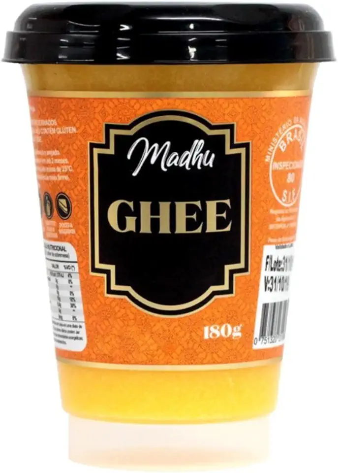 Manteiga Ghee Clarificada, Sem Glúten