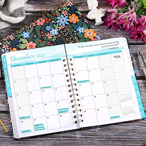 Planner 2023-2024 - Academic Planner 2023-2024, July 2023 - June 2024, With Weekly And Monthly Spreads, 6.3'' X 8.4'', Monthly Tabs, Back Pocket, Holidays, Flexible Hardcover, Thick Paper, Strong Binding & Notes #TOP6