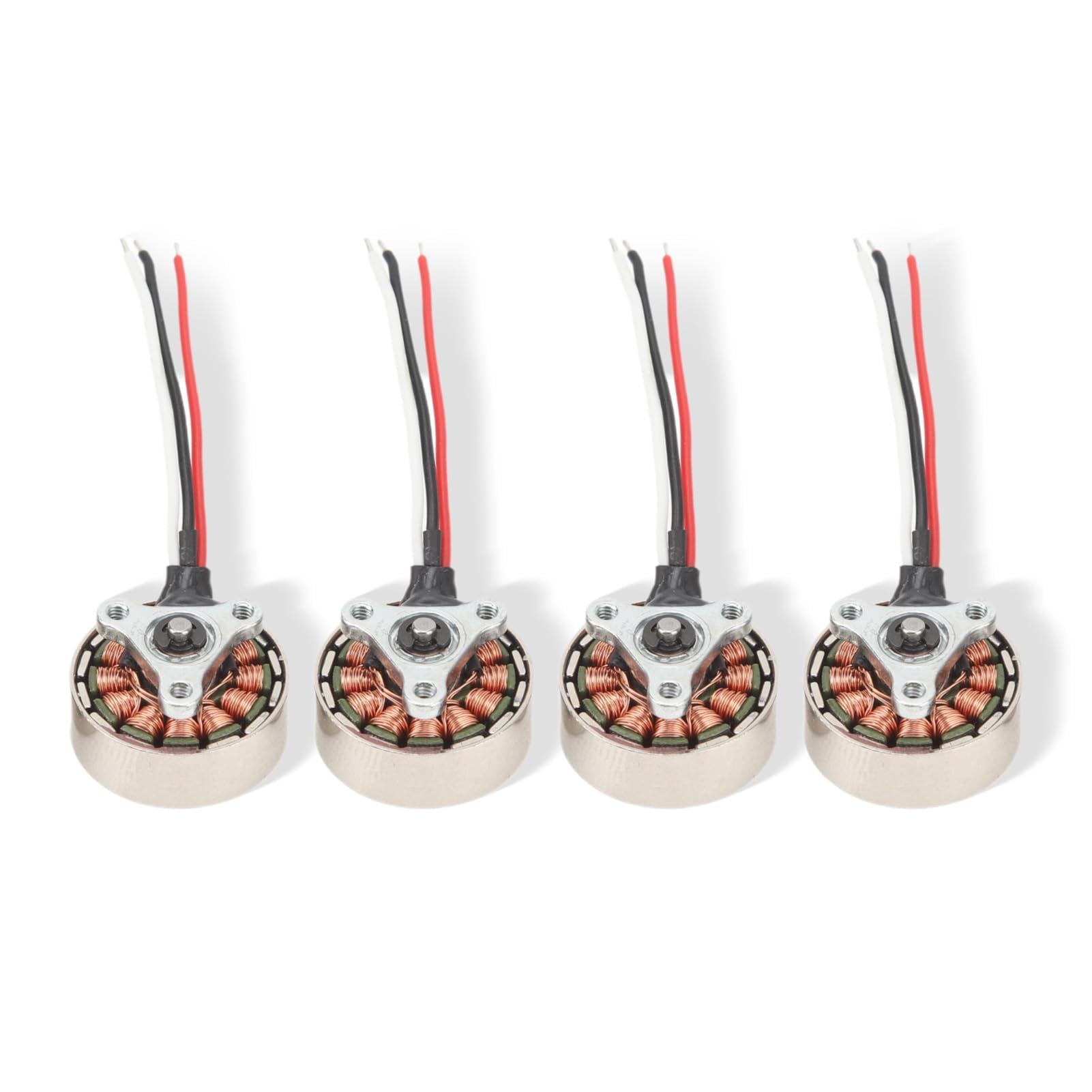 4Pcs Mini RC Quadcopter Drone Motor, 18 x7mm Micro 1503 Brushless Motor, 7.4V 0.3A 0.5Ω RC Electric Motor Airplane Brushless Motor for 4 Axes Remote Control Airplanes