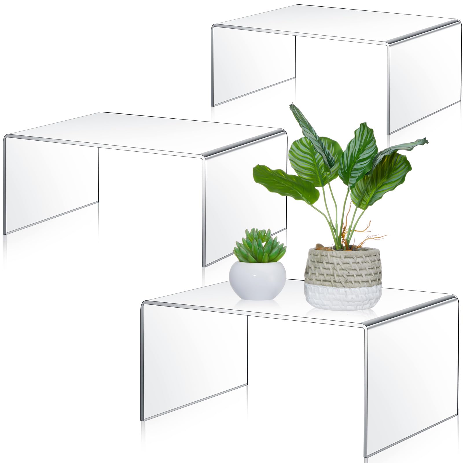 Amazon.com: RattanView 3 Pcs Extra Large 12,11,10.25 Inch Acrylic