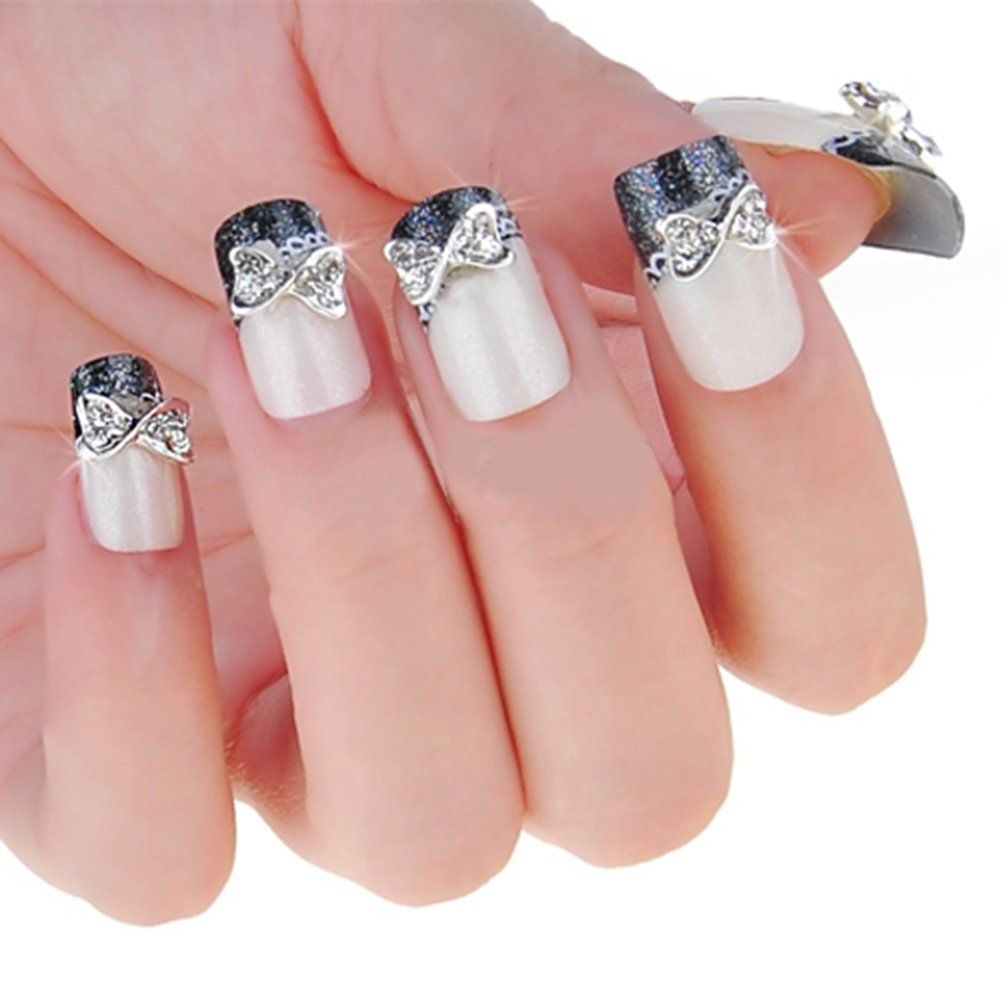 Amazon.com : 10x 3D Alloy Rhinestones Bow Tie Bowtie Nail Art Glitter  Decoration : Beauty & Personal Care