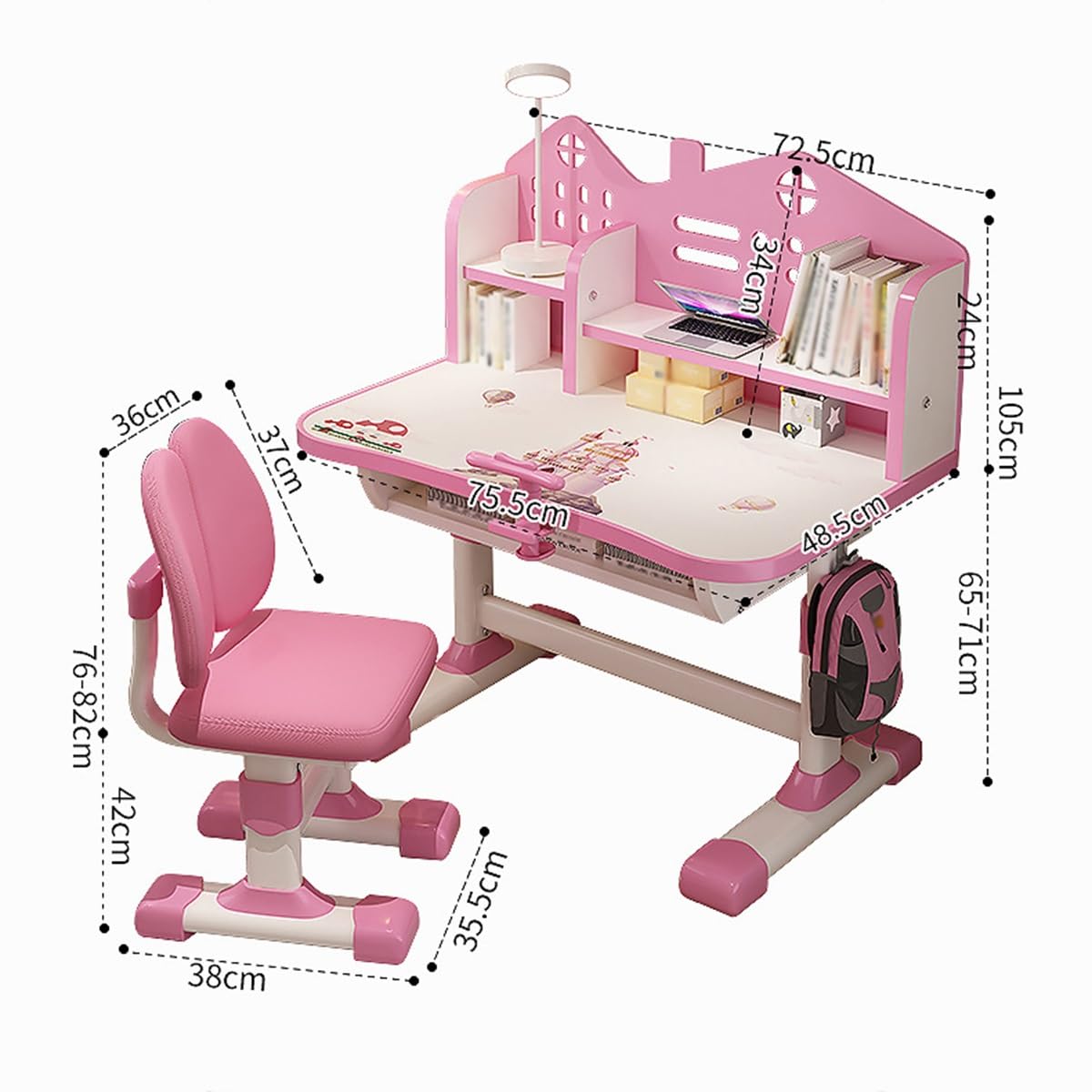 学習机　机　小学生　勉強机　椅子つき　棚つき Amazon.co.jp: 【 Aeroor】学習机 子供 学習机セット 多機能