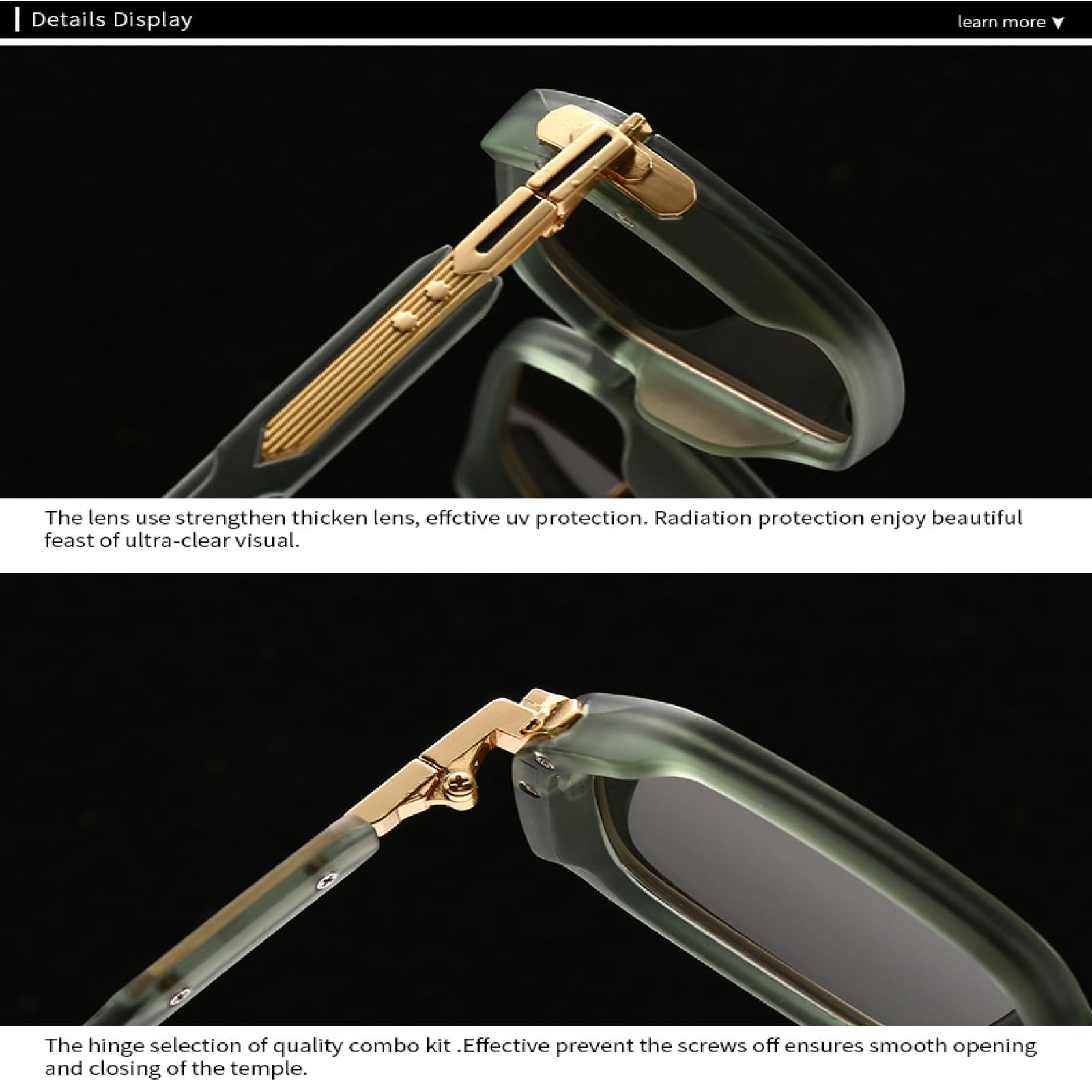 Modne męskie okulary lotnicze retro okulary przeciwsłoneczne kwadratowe okulary przeciwsłoneczne ozdoba na nogę