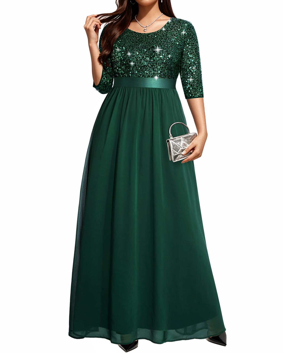 Pinup Fashion Plus Size Formal Evening Dress Wedding Guest Bridal Gowns