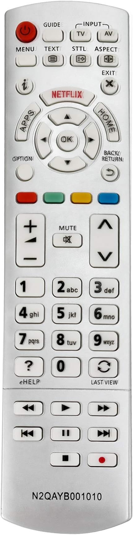 ALLIMITYN2QAYB001010 N2QAYB001011 Remote Control Replacement for Panasonic VIERA TV TX-32DSN608 TX-40CS610EW TX-40CSW524 TX-40DS630E TX-40DSX639 TX-40DXE720 TX-43CXW754 TX-49DSW504S TX-50CSN638