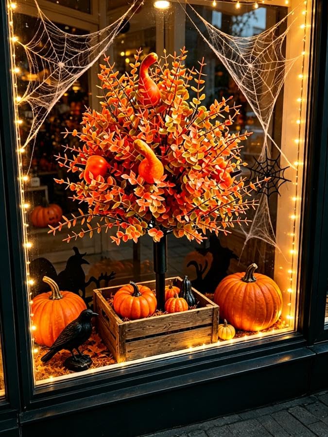 ChayWillow Artificial Fall Pumpkin Gourd Halloween Garden Stake - image 3