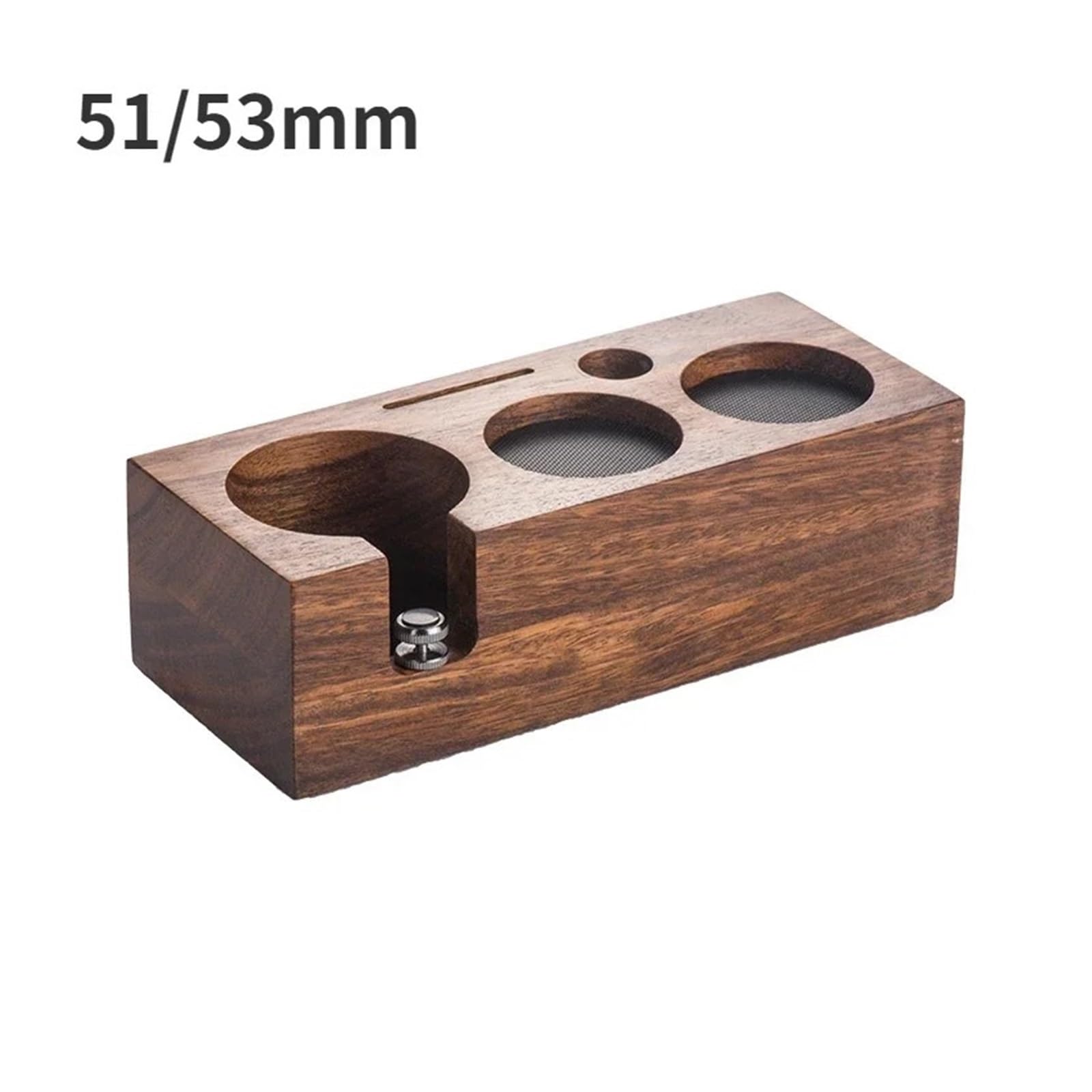 Soporte De Estación De Manipulación De Café, Soporte Antideslizante De Madera For Espresso, Almacenamiento De Filtro De Cepillo, Accesorios De Barista