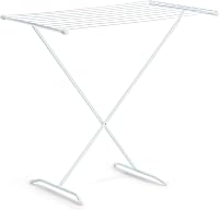 Uscător de rufe pliabil Rayen cu suprafață de uscare de 10 m, finisaj din oțel, compact și ușor, alb, 90x53,5x82 cm 3