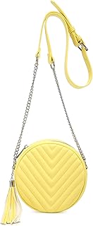 round yellow purse