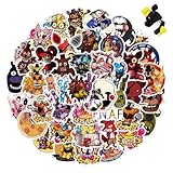 50PCS Horror Game FNAF Stickers Gifts Stickers Bulk for Water Bottle Guitar Phone Cool Classic Game Waterproof Vinyl Stickers for Teens Adults Boys (Horror Game)